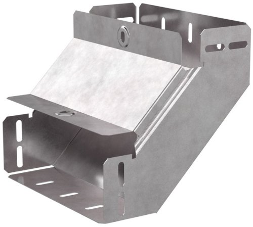 Угол для лотка вертикальный внутренний с крышкой Промрукав Стандарт 90град. 200х80 фото Угол для лотка вертикальный внутренний с крышкой Промрукав Стандарт 90град. 200х80 картинка